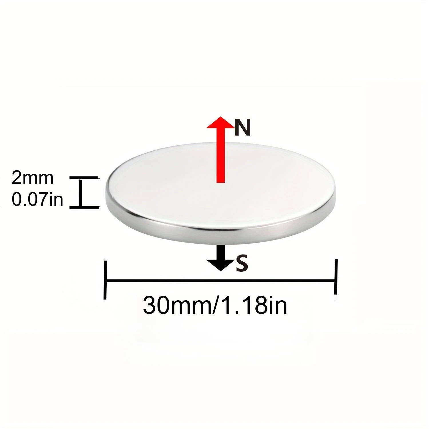 10x2/20x2/30x2 مللي متر مغناطيس ثلاجة دائري صغير ، يستخدم DIY بها بنفسك ، السبورة البيضاء ، تخزين الأدوات ، جدار الصورة ، عملي وجميل #2