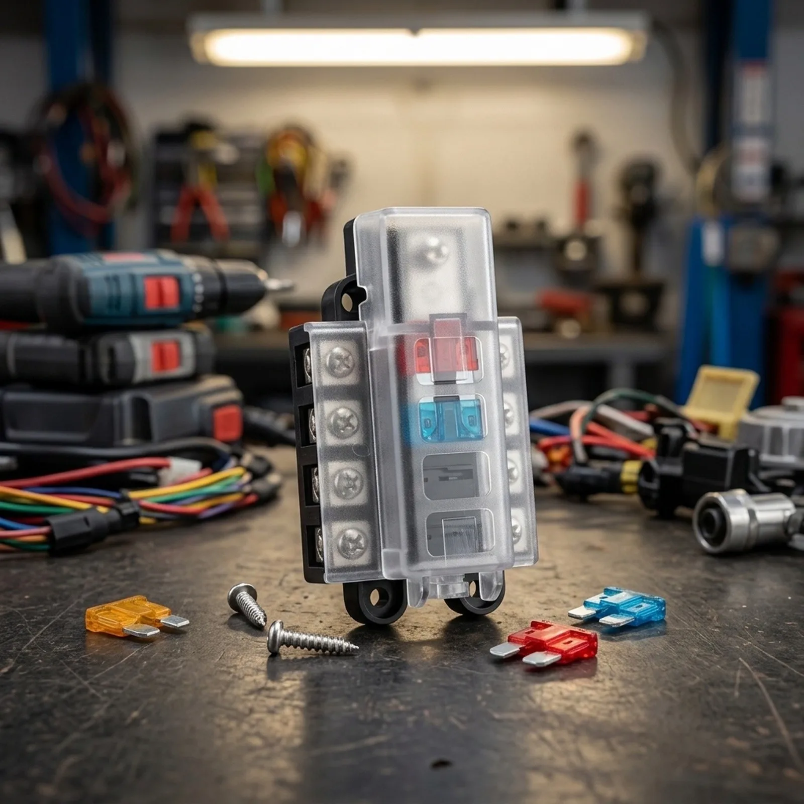 Compact Design 4 Gang Fuse Box Robust Design Fuse Box Compact Fuse Box Simple Mounting Installation Marine Applications