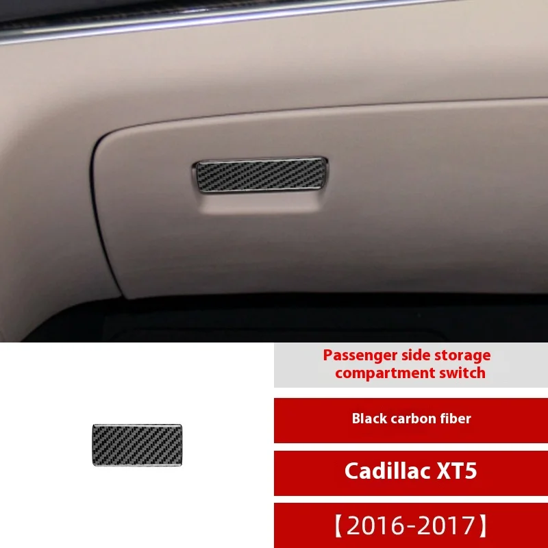 

For Cadillac Cadillac XT5 Carbon Fiber Co-pilot Storage Switch Decorative Sticker Interior Modification Sticker