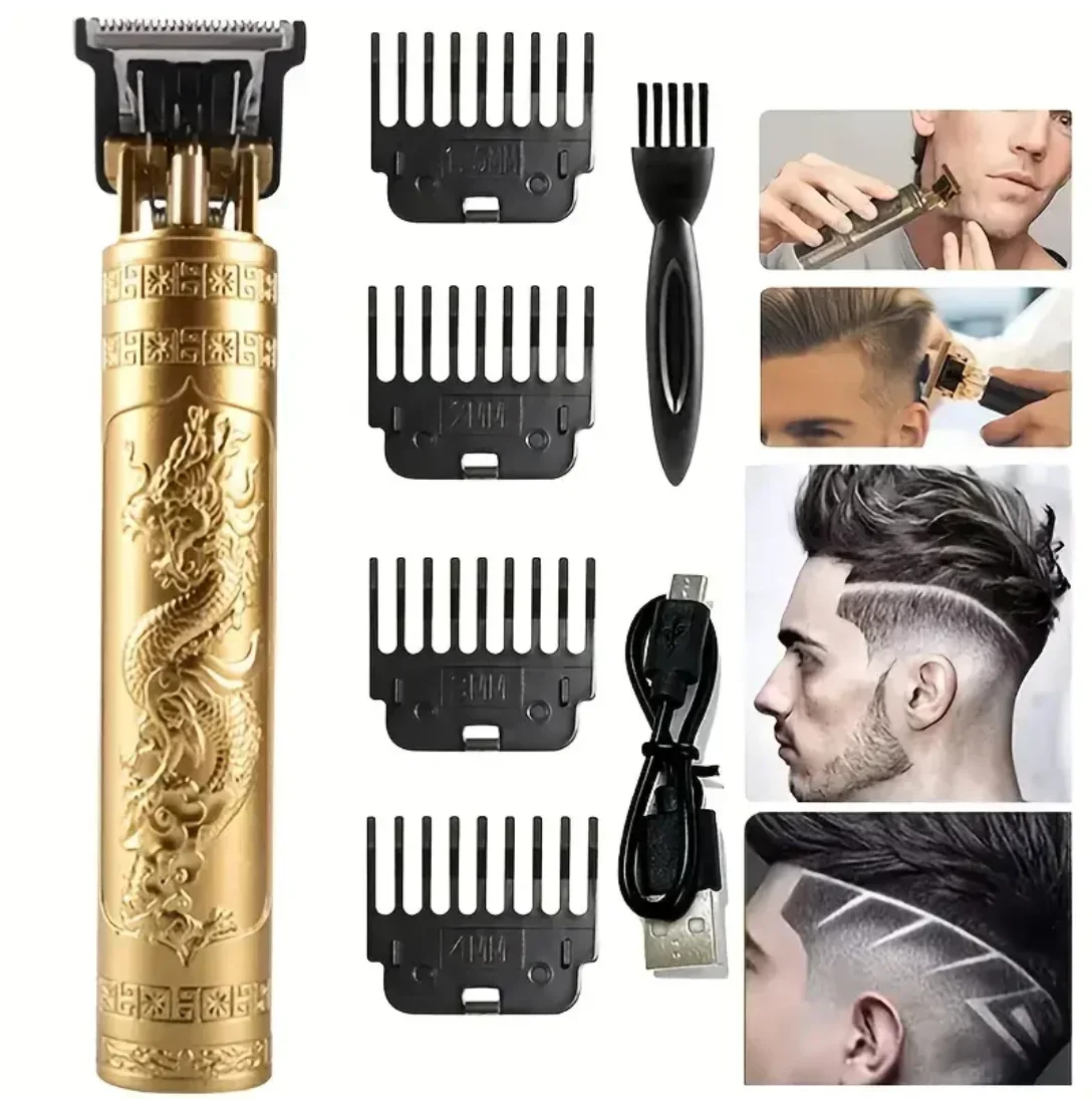 T9 Vintage Electric Cordless Hair Cutting Machine Professional Barber Trimmer for Men Clipper Shaver Beard Lighter Gift