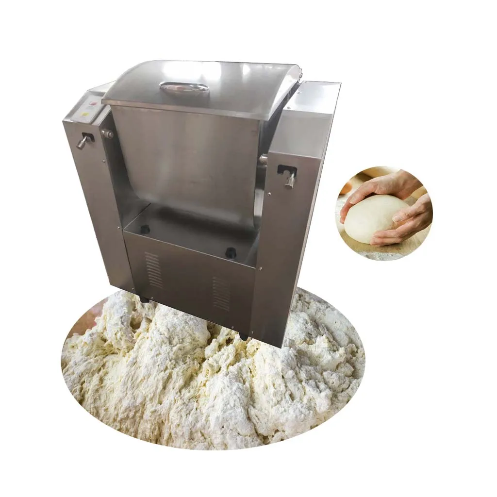 

Тестомес из утолщенной нержавеющей стали, коммерческий бесшумный миксер, кухонный коммерческий тестомес HJ-DM50KG