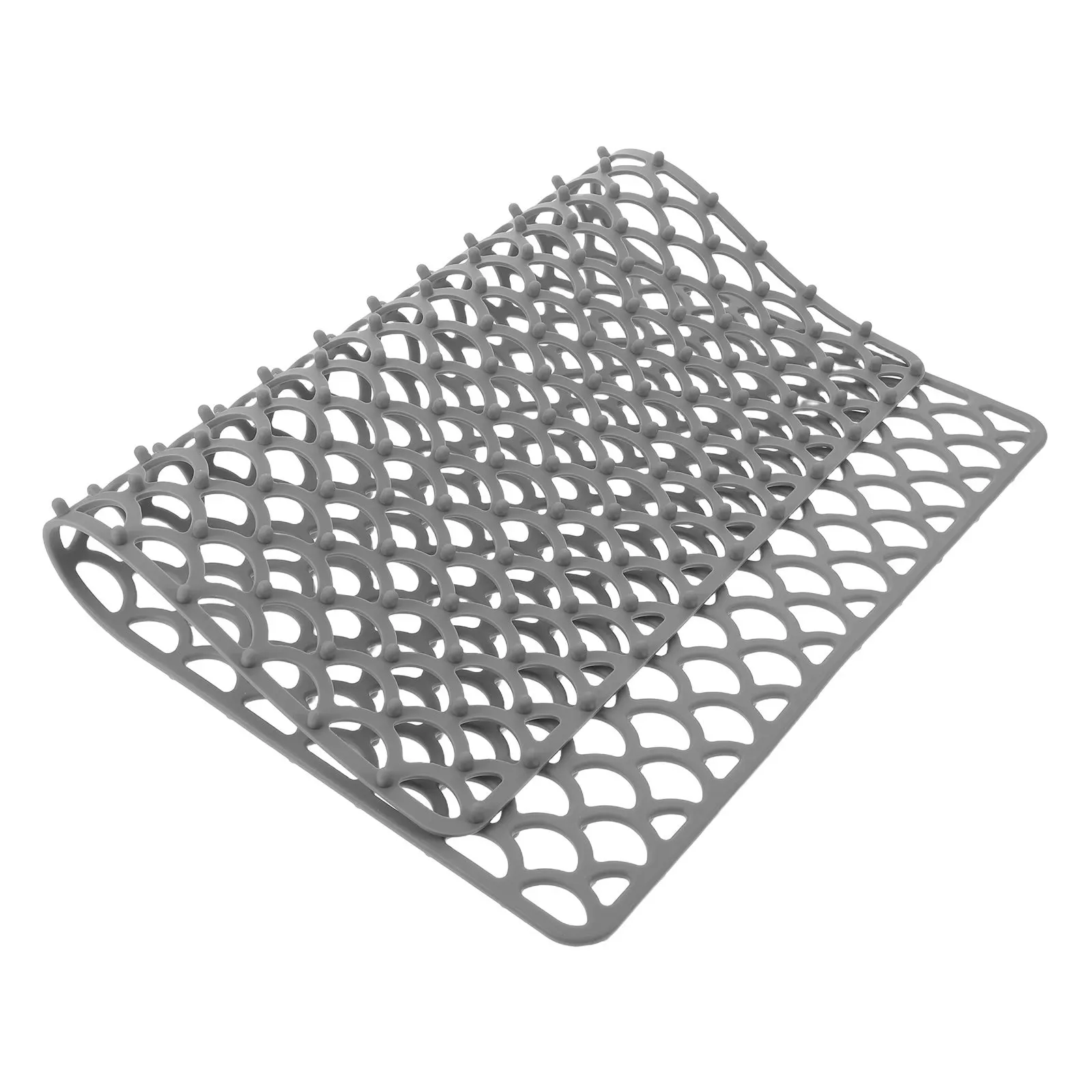 Heat Resistant Silicone Drying Mat for Kitchen Sink, Dish Drainer & Countertop Protector