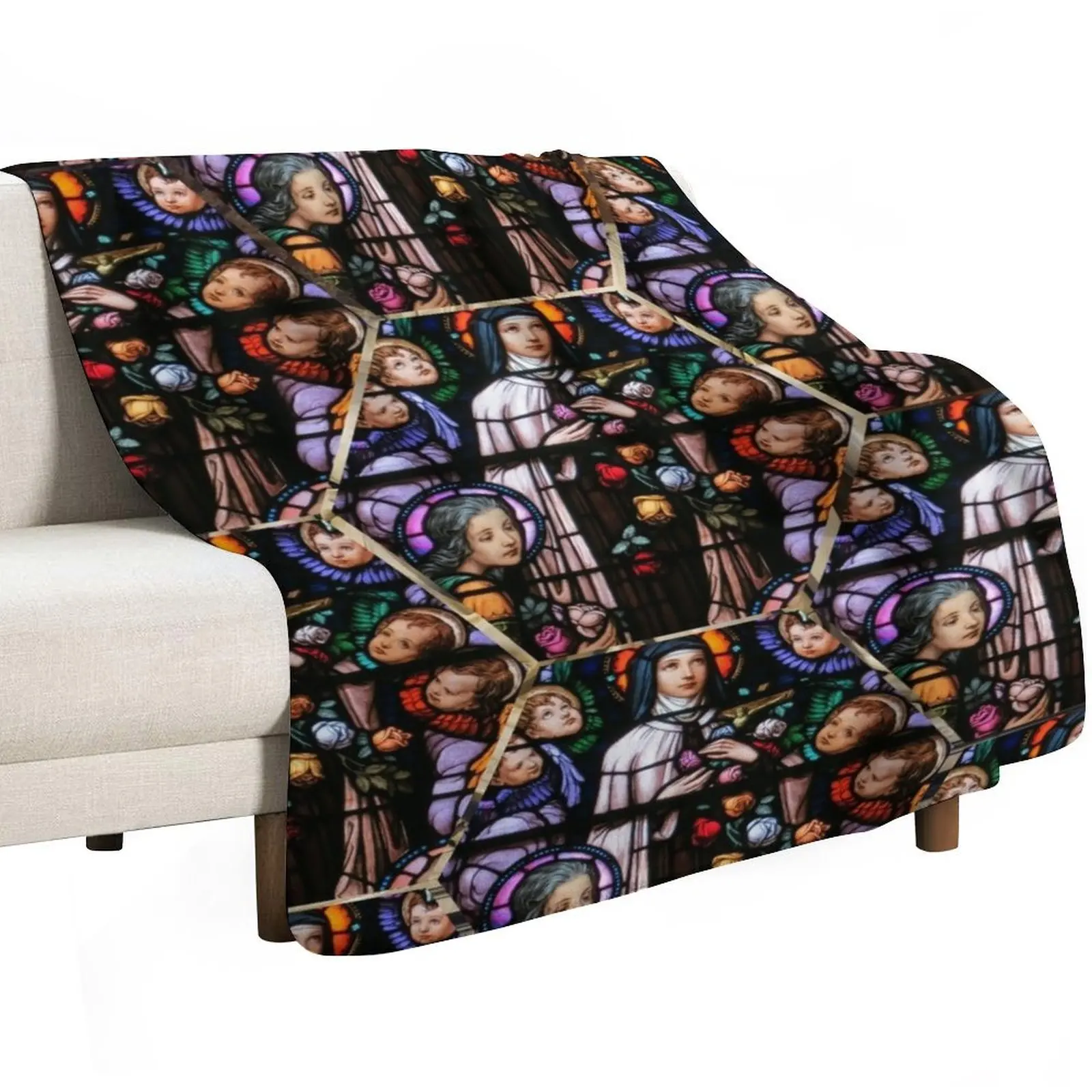 Saint Th??r?¨se of Lisieux Throw Blanket Warm Travel Cute Softest Bed Blankets