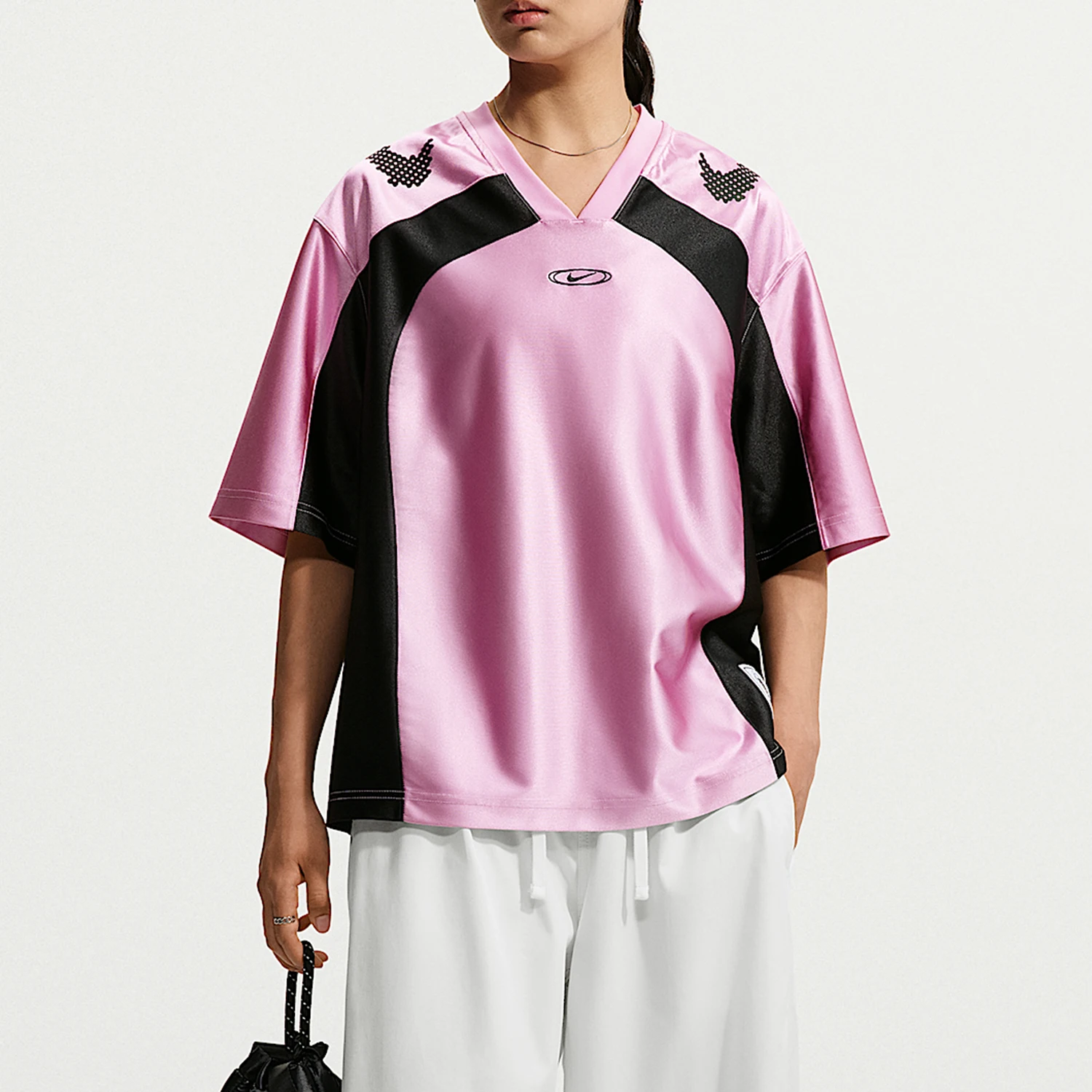 Nike genuine AS W NK STREET GFX women's V-head short sleeved T-shirt IQ6138-621