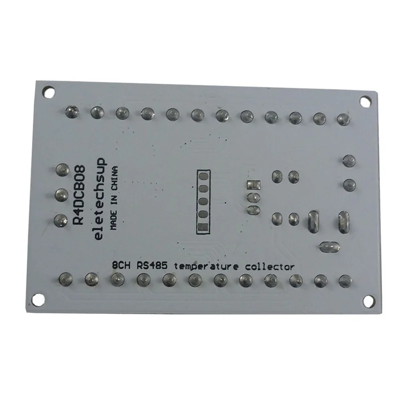 ELETECHSUP 8Ch Ds18B20 Rs485 Modbus Rtu مستشعر التحكم في درجة الحرارة وحدة رقمية عن بعد PLC R4DCB08 نادر