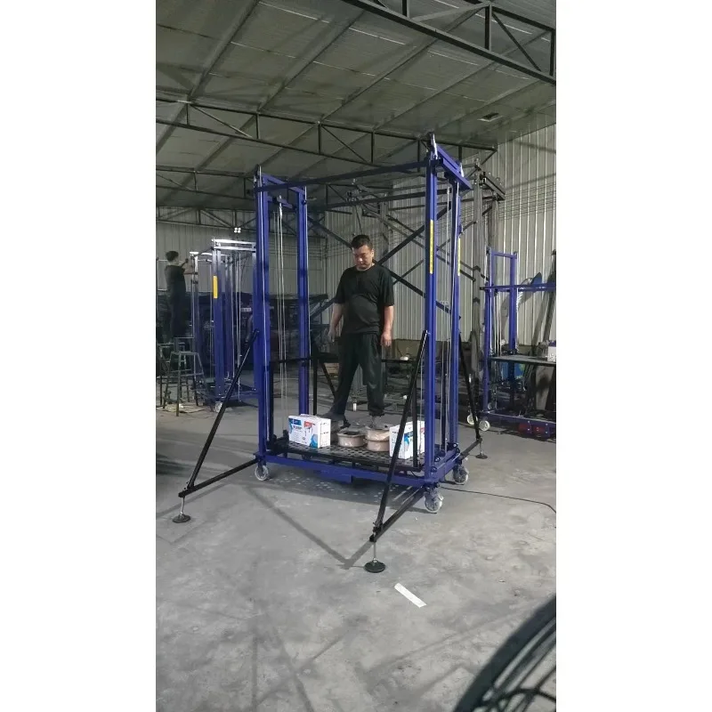 2M To 12M 500kg 300kg Electric Lifting Scaffold Mobile Scissor Lift Tables Work Platforms Scaffolding