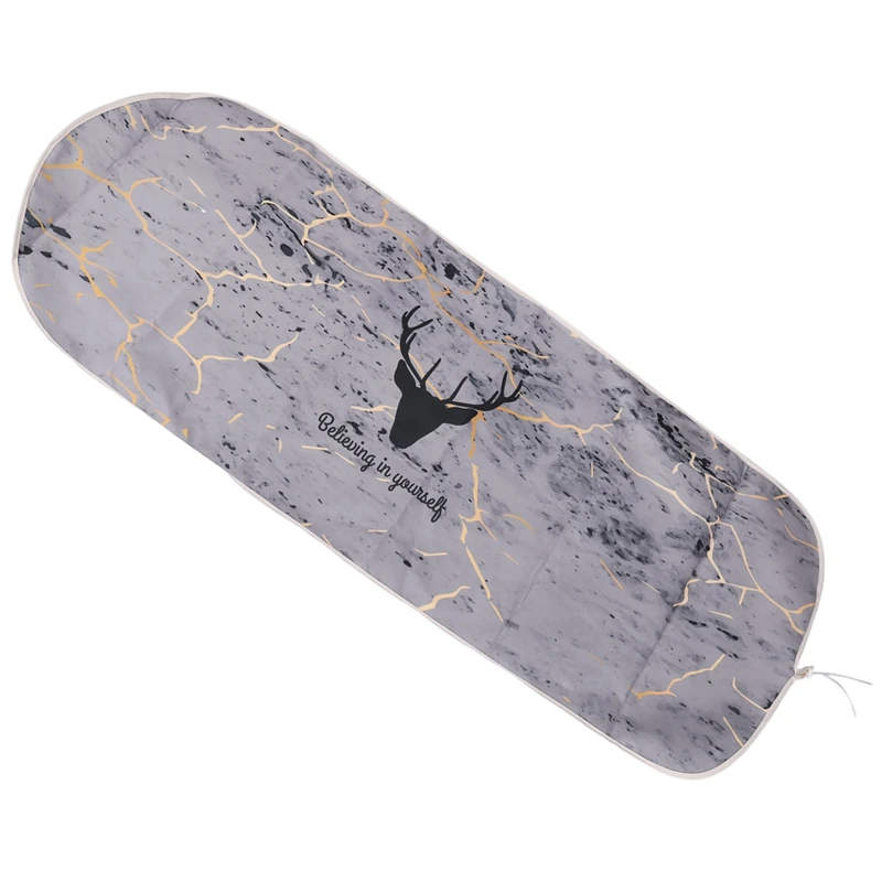 140x49CM Fabric Marbling Ironing Board Cover Protective Press Iron Folding for Ironing Cloth Guard Protect Delicate Garment Easy