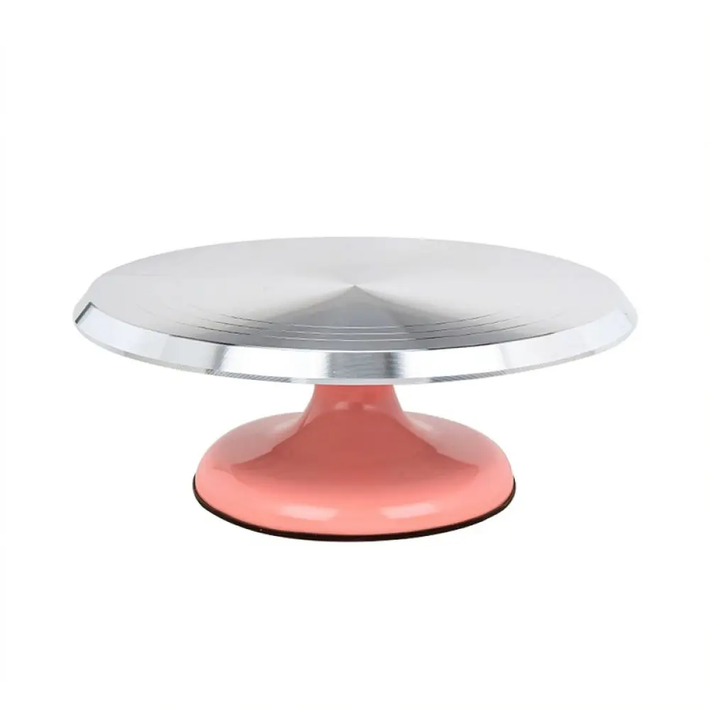 Aluminum Cake Turntable Stand Rotating Revolving Platform For Smooth Baking Pastry Icing Crafting Kitchen Gadget
