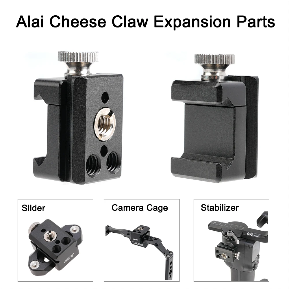 Fotga ที่หนีบผมรูปหัวหนีบ1/4 3/8 Alai อุปกรณ์ถ่ายภาพตำแหน่งไมโคร SLR แถบสไลด์สำหรับบูตเย็นแผ่นคลิปชีส