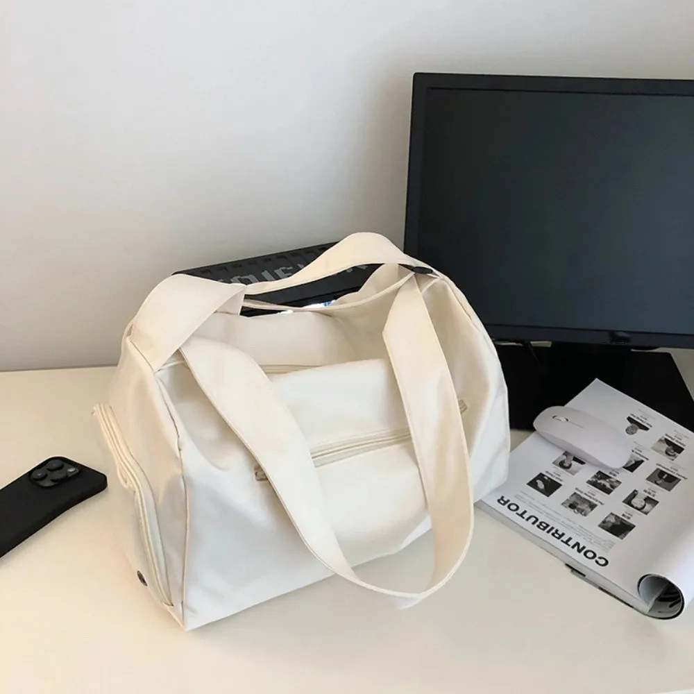 

Ins Large Capacity Travel Duffle Bag Waterproof Handheld Travel Luggage Bag Sports Business Trip Messenger Bag Female