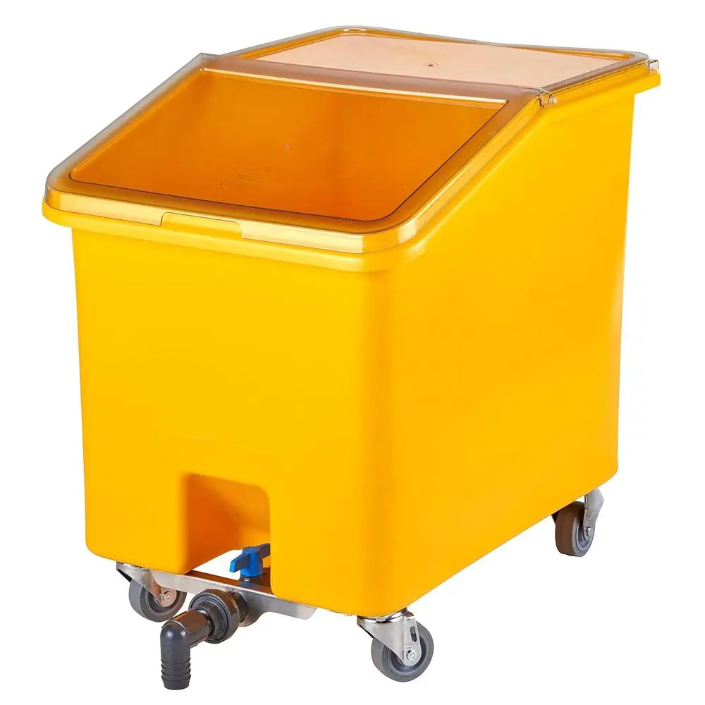 

37 Gallon Yellow Slant-Top Ingredient Bin, Pack of 1