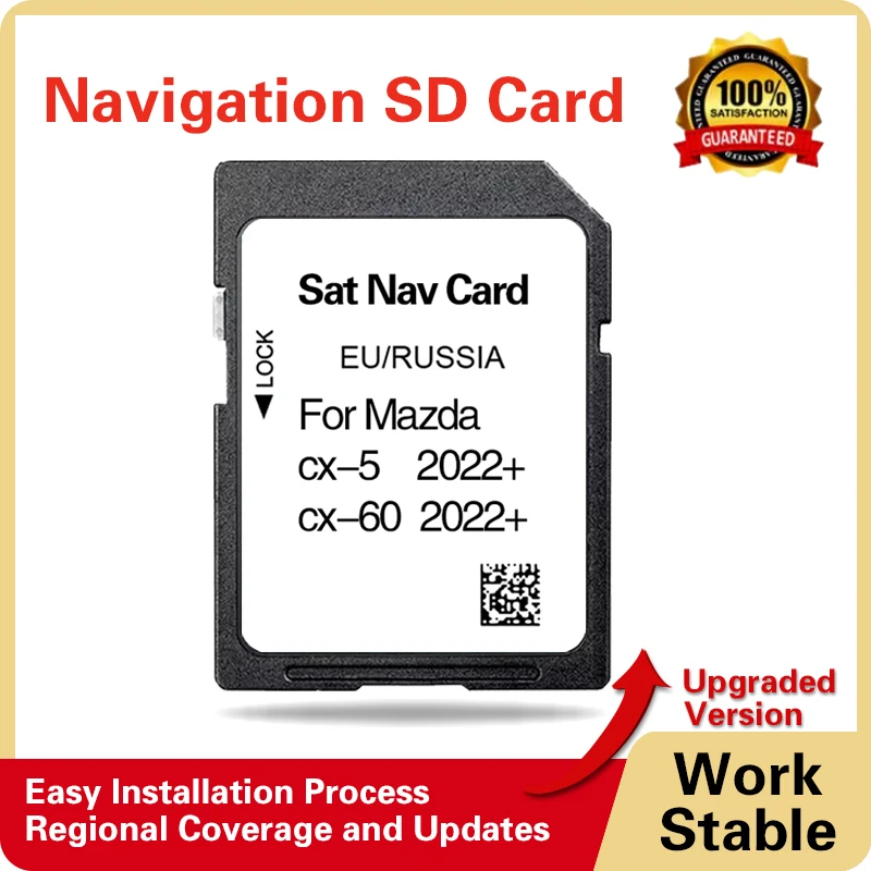 

32GB Europe Russia for Mazda CX-60 2022+ SAT NAV GPS Naviation SD Map Card KAAA66 System Software Update Free Shipping