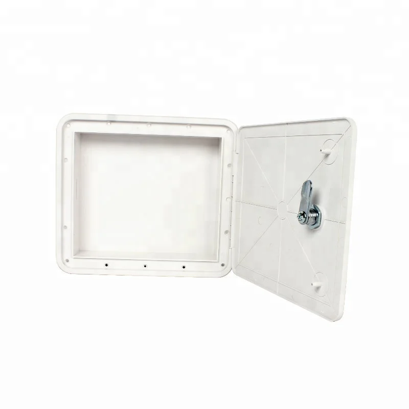 Caravan Camper Trailer White or Black Anti-Yellowing Lock and Keys Exterior RV caravan Camper Part Hatch,Custom Sizes