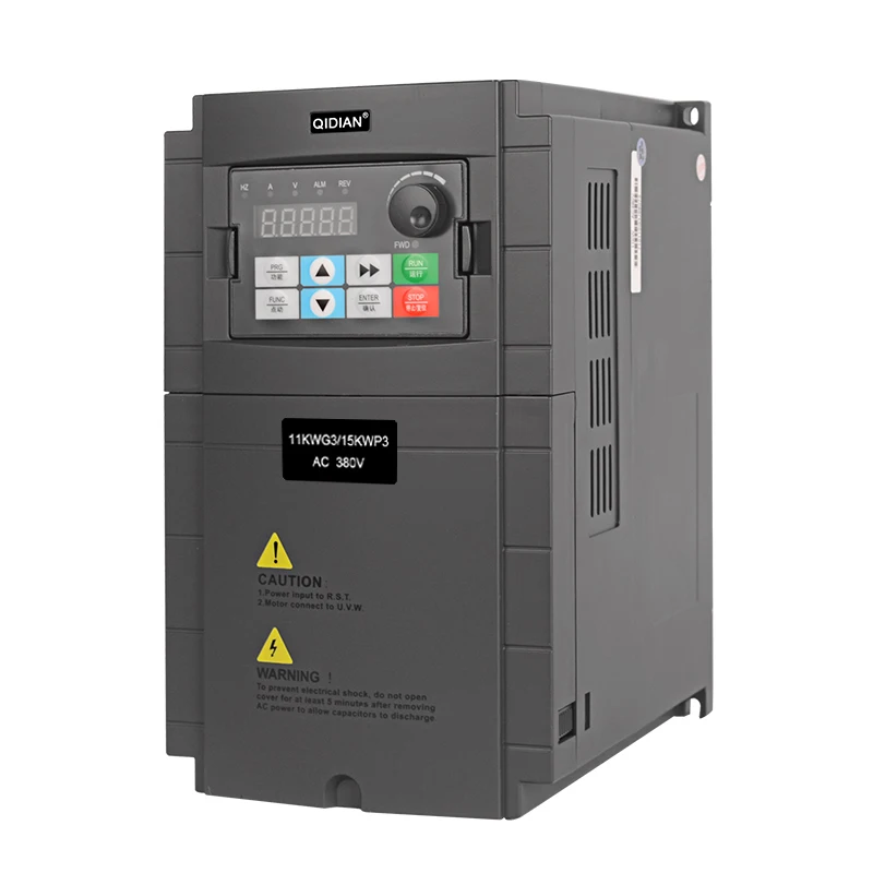 

QD710 VFD Three Phase 380v Input Three Phase 380v Output 11kw Power Inverter Frequency Converters for Electric Motor