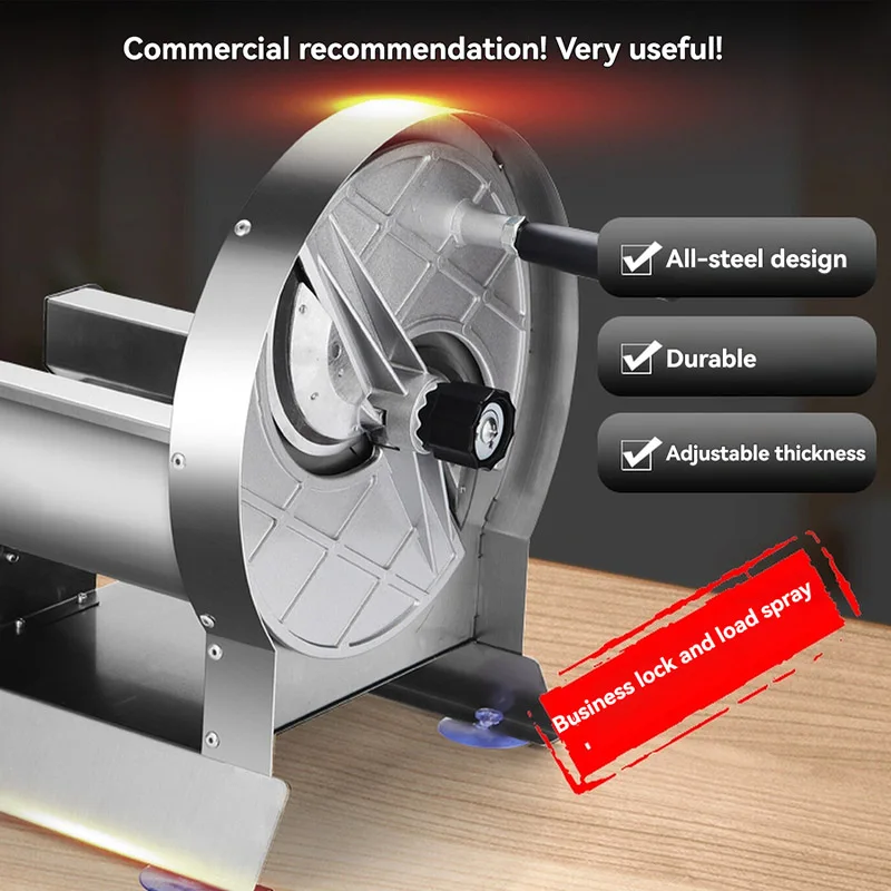 Stainless Slicer Commercial Ultrathin Chip Machine Fruit Cutting Machine Lemon Slicer Kitchen Sausage Cabbage Slicer