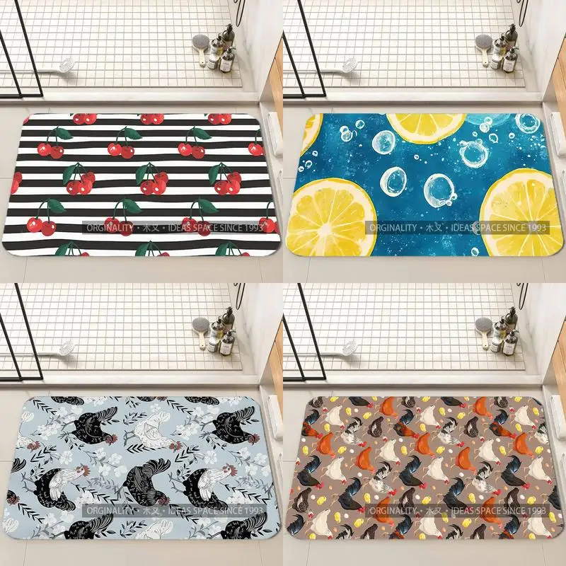 

Cherry-Striped Pattern Mat Living Room Decoration Home Sofa Non-Slip Carpet Study Bedroom Tatami Children'S Soft Floor Mat