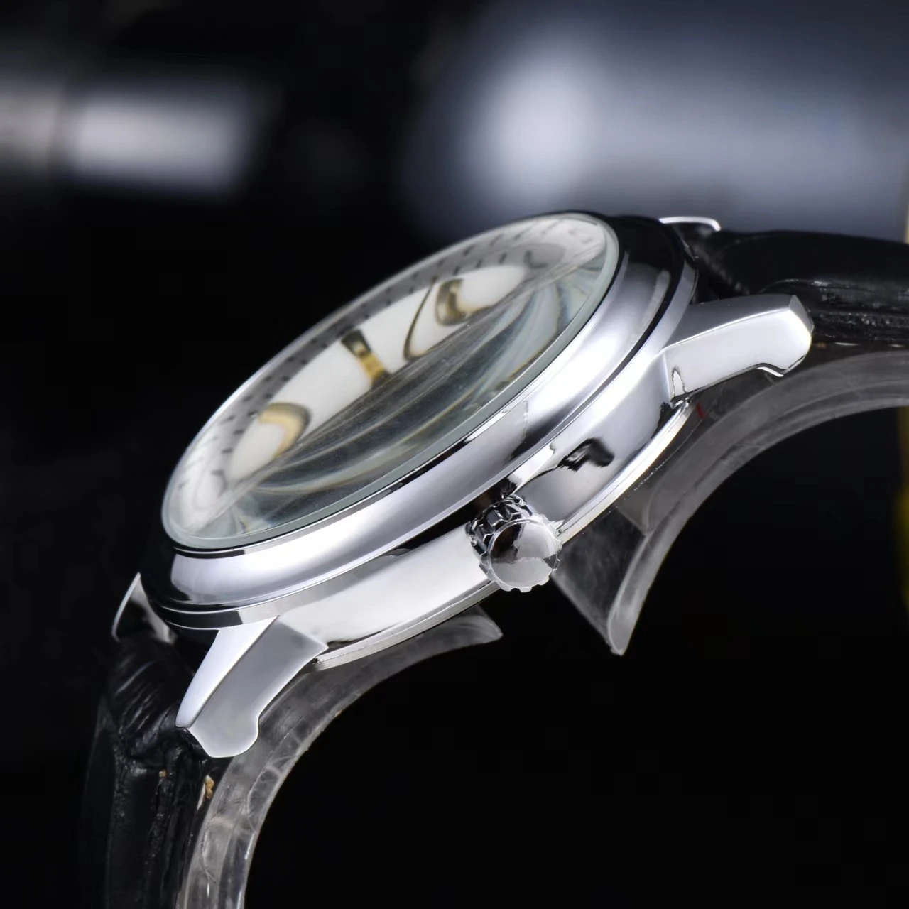 Business Minimalist Round Quartz Watch for Men - 40mm Popular Business Style Belt Watch