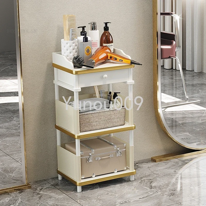 Household Manicure Store Salon Trolleys Light Luxury Commercial Furniture Tool Carts Modern Minimalist Storage Trolley Nordic