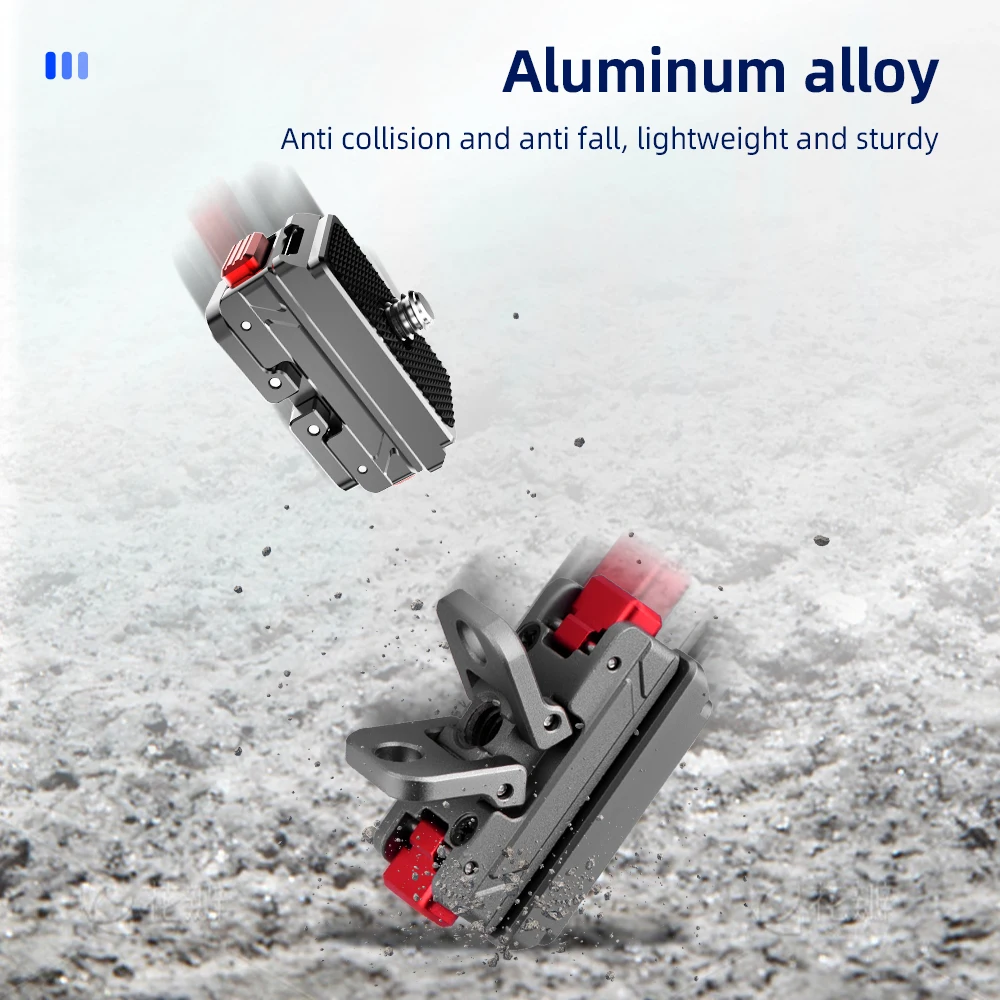 Flymile Metall-Schnellwechselhalterung für Insta360 X6/X5/Ace Pro 2 Kamera Magnetische Basis Erweiterungshalterung Adapter Zubehör – Detail 8