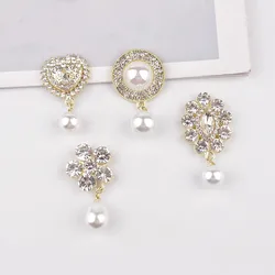 5Pcs NEW 8 Crystal Rhinestone Brook Accessories DIY Wedding Invitation Card Wine Glass Gift Box Creative Decoratio