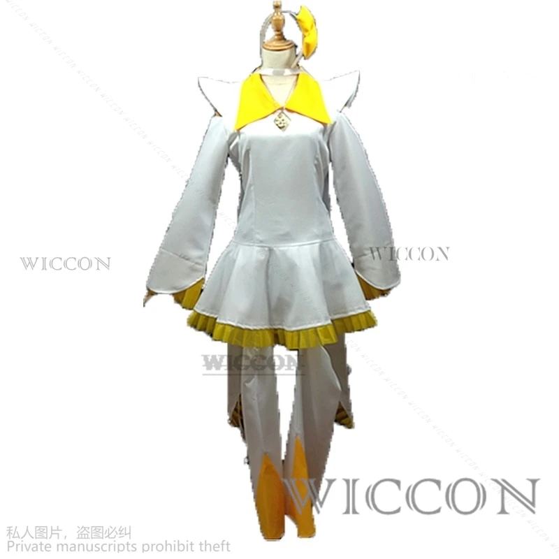 Hinamori Amu Anime Shugo Chara Cosplay para mulheres, vestido amarelo, Lolita Cosplay, peruca rosa, dois rabos de cavalo