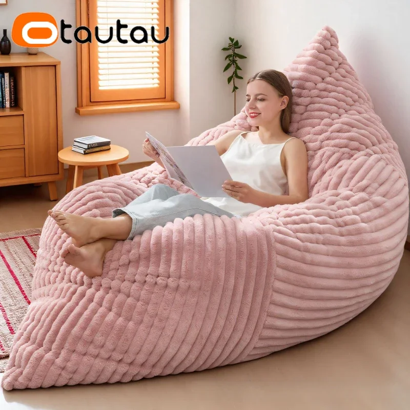 OTAUTAU 140x180 سنتيمتر سميكة لينة فو الفراء كيس فول غطاء وسادة DD190 【لا حشو في الداخل! تحتاج إلى شراء حشو بنفسك!】