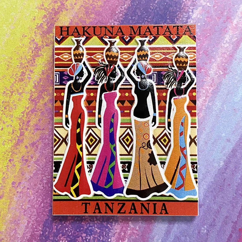 Tanzania 3D refrigerator magnet tourist souvenirs Refrigerator magnet decoration supplies collection arts and crafts gifts