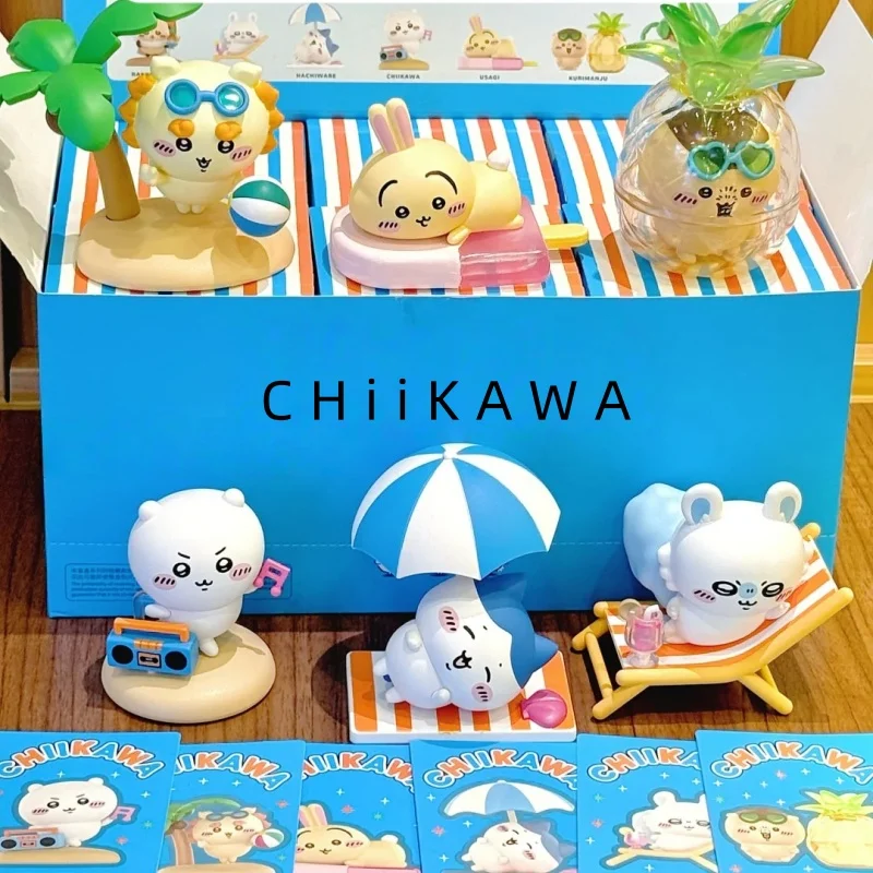 

В наличии оригинальная Chiikawa Summer Momo Tea Series слепая коробка Kawaii фигурка Usagi орнамент загадочная коробка игрушка-сюрприз в подарок