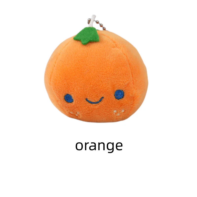 10 pz all'ingrosso frutta farcito giocattoli peluche Pet Toy soft Plushier bambole portachiavi accessori borsa zaino ciondolo 114 #