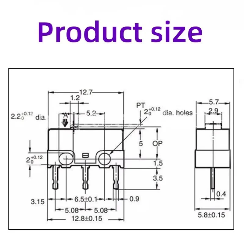 20-100PCS D2FC Mouse Micro Switch D2FC-F-K 50M D2FC-F D2FC-F-7N 10M 20M OF New Authentic For OMRON Mouse Button Fretting