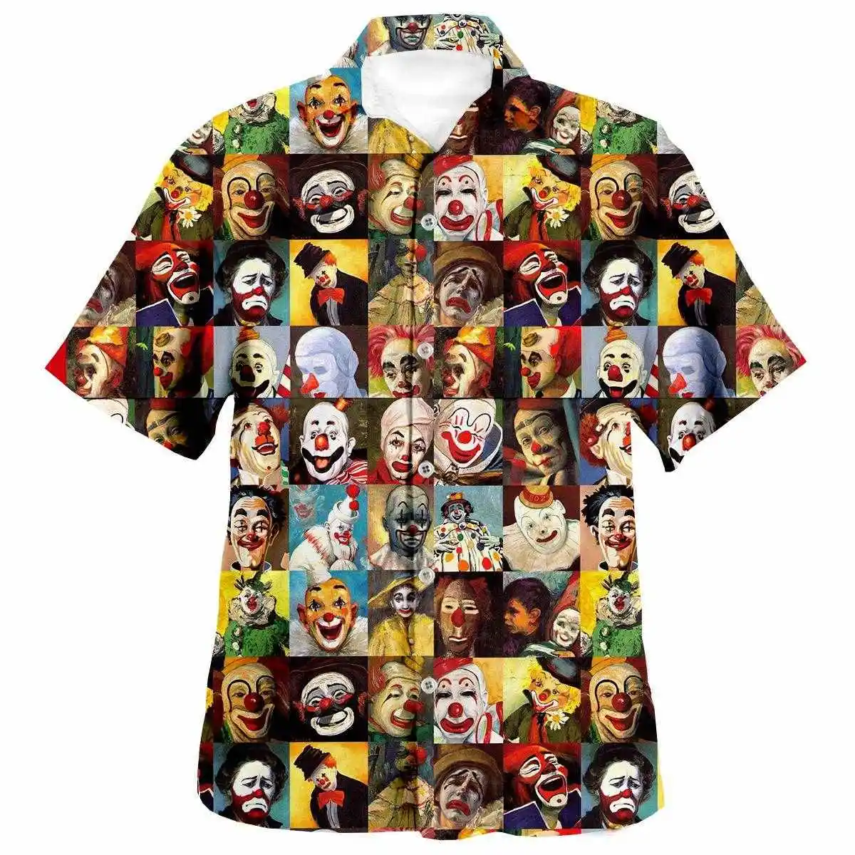 Men's Printed Casual Long Sleeve Shirt Ultra Slim Fit Gradient Sun Protection Treatment Cotton Youthful Style Four Seasons