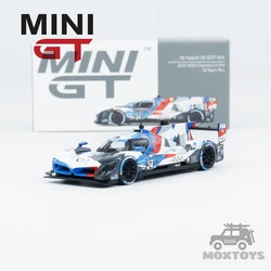 Mini voiture hybride V8 GTP, modèle moulé sous pression, léger, 1:64 M, #24