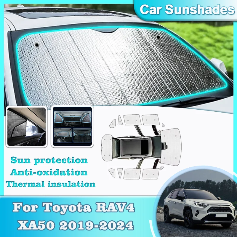 

Car Sunshades For Toyota RAV4 XA50 Suzuki Across 2019-2024 Sun Visor Windshield Sunshade Window Sunscreen Cover Cars Accessories