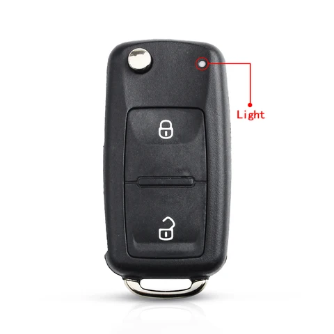 KEYYOU 10 шт. 2, 3, 4-кнопочные выкидные чехлы для ключей для VW Volkswagen Caddy Eos Golf Jetta Beetle Polo Tiguan Touran, корпус для дистанционного ключа автомобиля