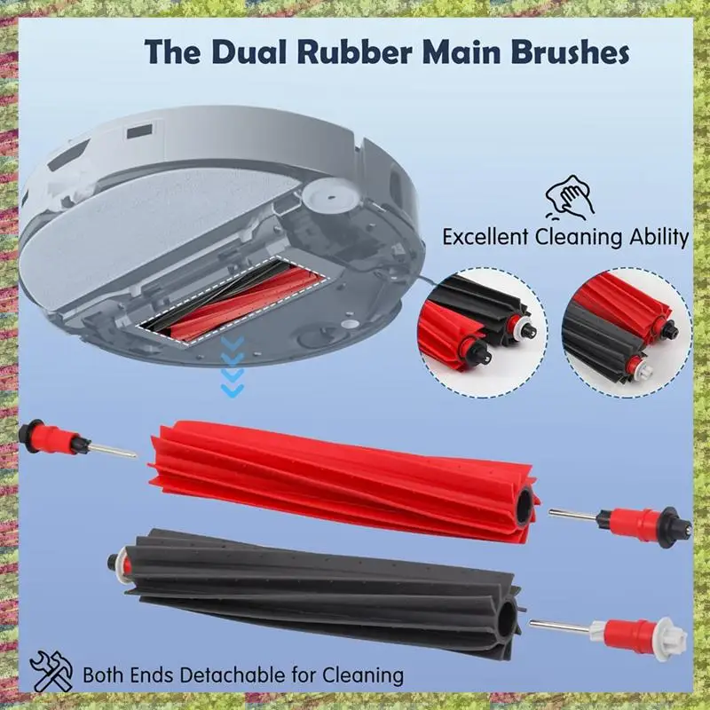 ABKB Voor Roborock S8 Maxv Ultra Stofzuiger Belangrijkste Zijborstels HEPA Filters Mops Doek Stofzakken Accessoires