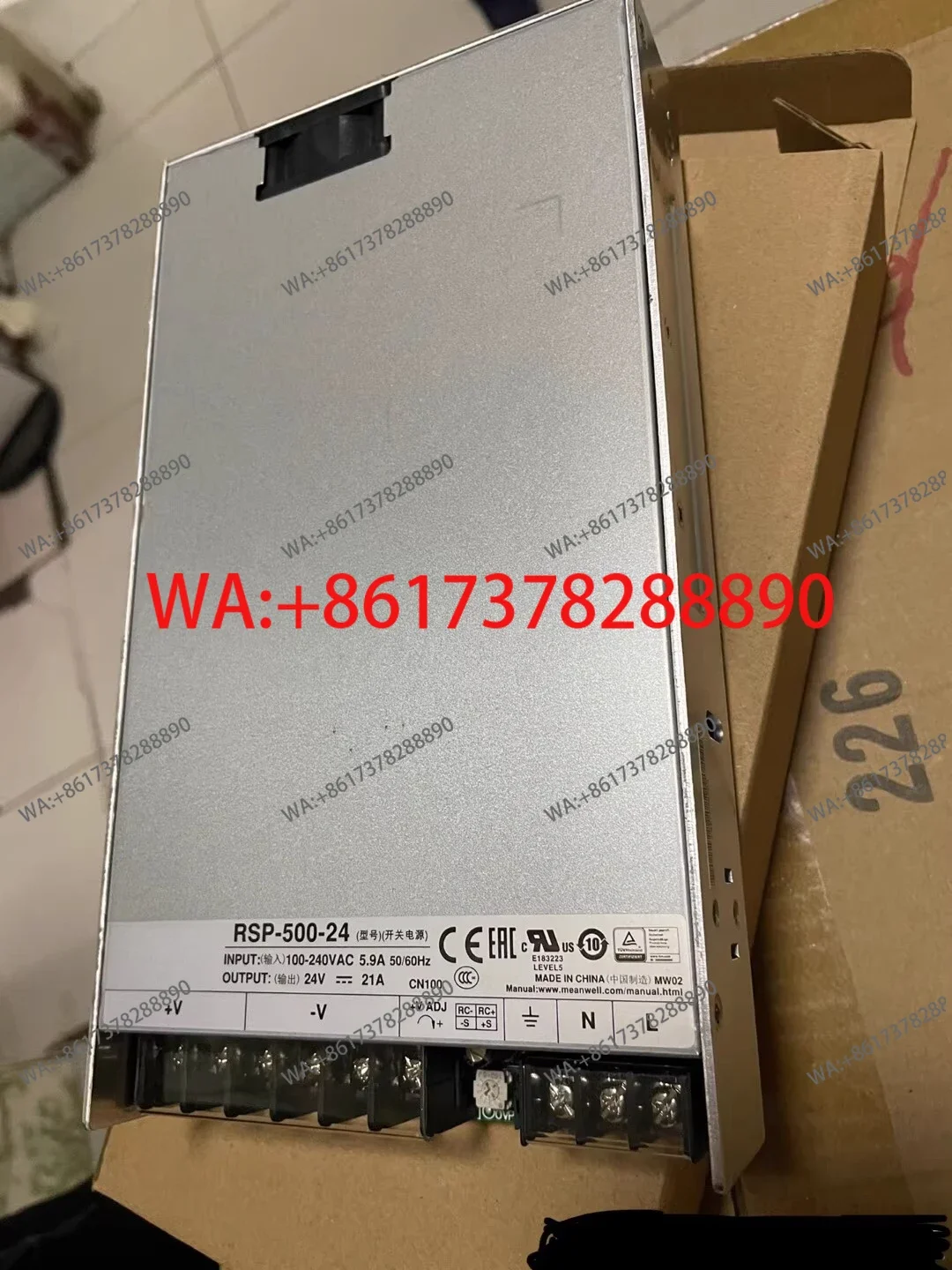 RSP-500-24V/48V/12V/27V Thin 500W Switching Power Supply 5V/15V/3.3V for SP/S