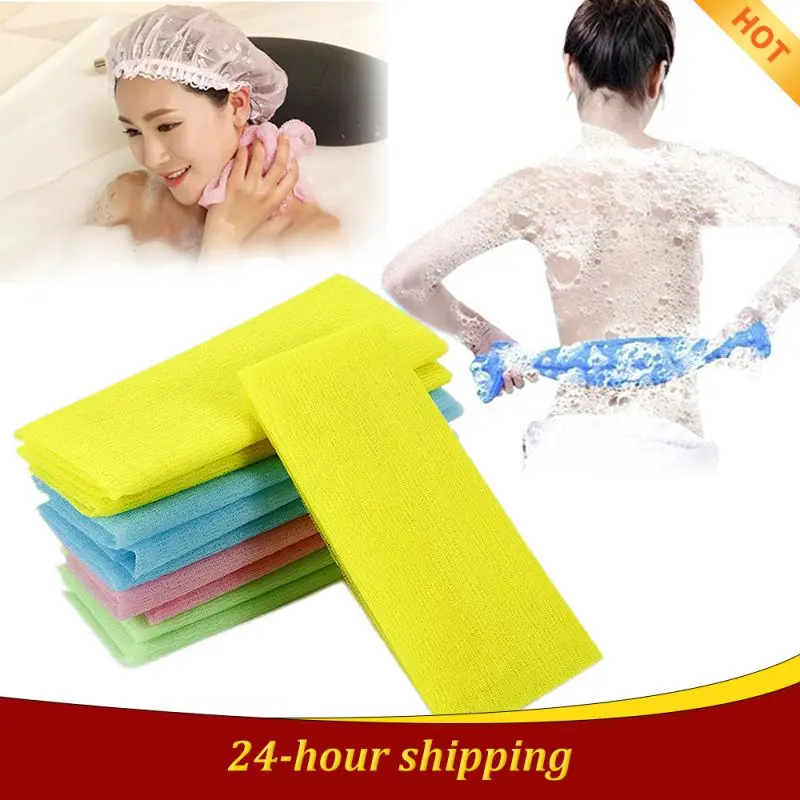 

1~10PCS Mesh Body Cleaning Towel Exfoliating Bath Shower Scrubbing Nylon Towel Soft Loofah Back Scrubber Household Bathroom