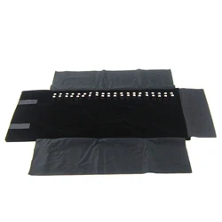 20 Buckles Necklace Storage Bag Jewelry Nylon Roll Organizer Bag Velvet Bracelet Carrying Display Holder Jewelry Business Pouch