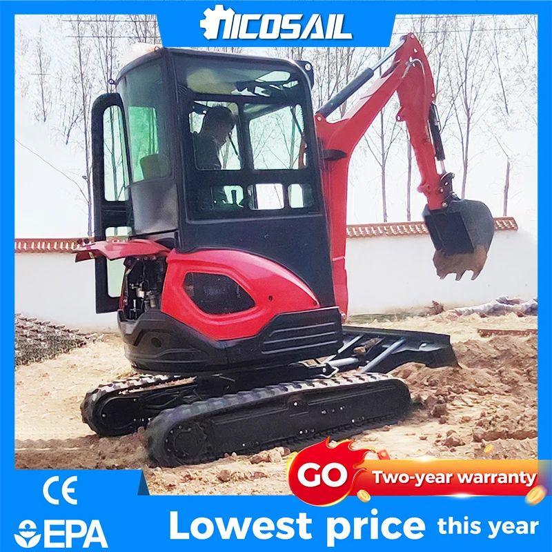 

OKW25U Mini Excavator with Hengli Hydraulic Pump 22Mpa Operating Pressure 30° Gradeability - Customizable