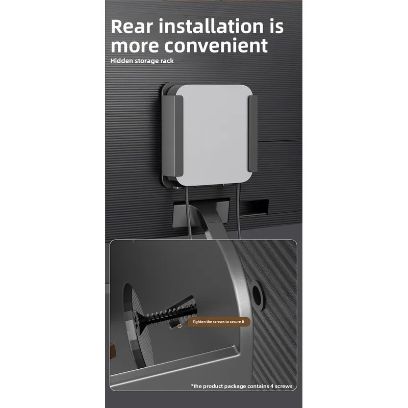 Apple Mac Mini Wall Mount Bracket M1 M2 2026 Metal Protective Case Desktop Holder Secure Host