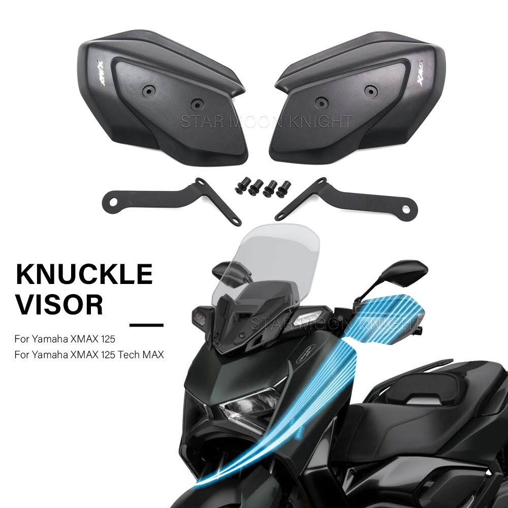 For Yamaha X MAX125 XMAX125 XMAX 125 Tech MAX 2023- Scooter Knuckle Guard Hand Wind Protector Windshield Handguard