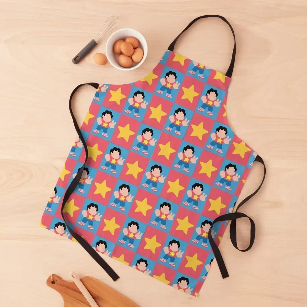 

Steven Universe Star Pattern Apron Household Items Kitchen christmas kitchen waiter manicurist Apron