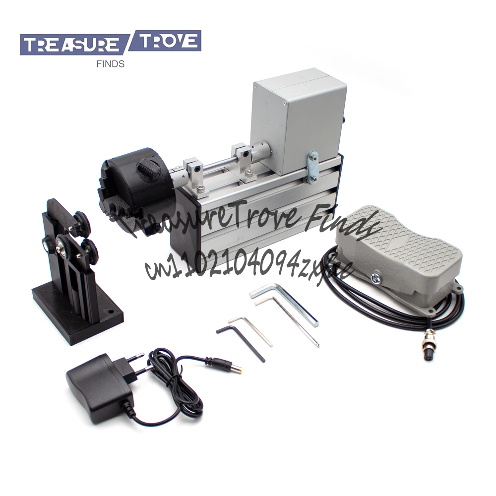 

Portable Fishing Rod Winding Machine Epoxy Resin Rotating Gluing Tool Fishing Rod Building Elctric-Drive Machine + Foot Switch