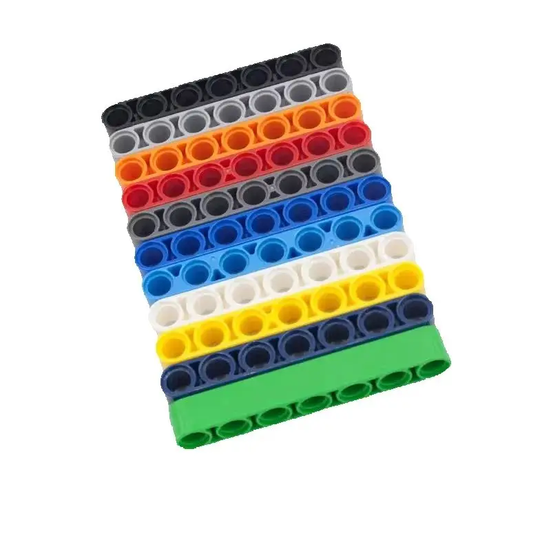 10PCS 32524 Liftarm Dicke 1x7Block Set Moc Farbe Kompatibel mit Ziegel DIY kinder Spielzeug Montage teile