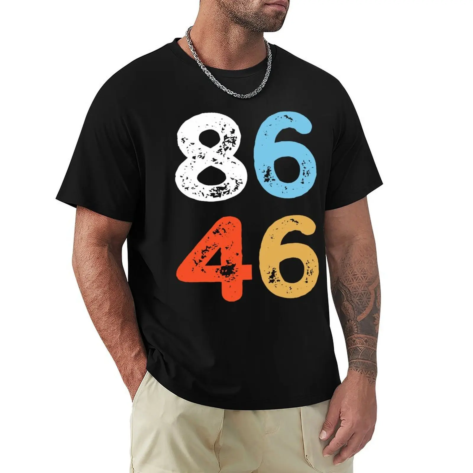 vintage Impeach 8646 joe Biden anti, not my President ,Retro 86 46 Biden Harris against gifts T-Shirt