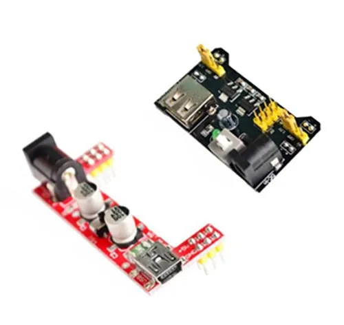 MB102 Modul Catu Daya Papan Tempat Memotong Roti/MB102 Modul Daya Khusus Papan Tempat Memotong Roti Putih 2 Arah 3.3V 5V MB-102 Papan Roti Tanpa Solder
