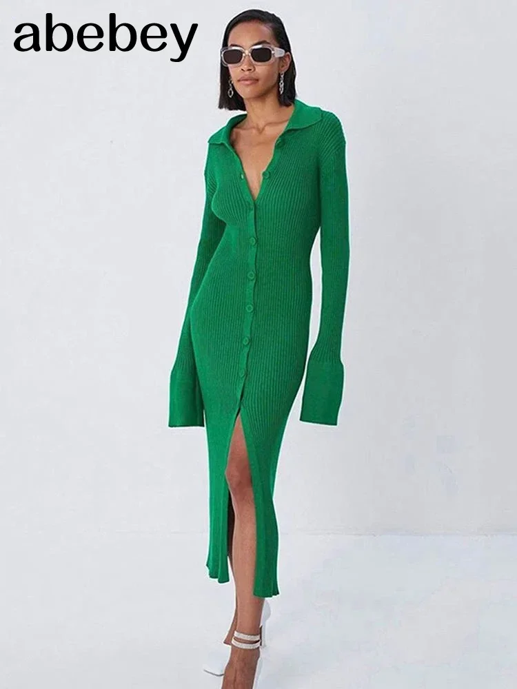 

Sexy Long Knitted Cardigan Women Tops Female Fashion Slim Sweater Coat Solid Korean Autumn And Winter 2022 New Casual Clothes
