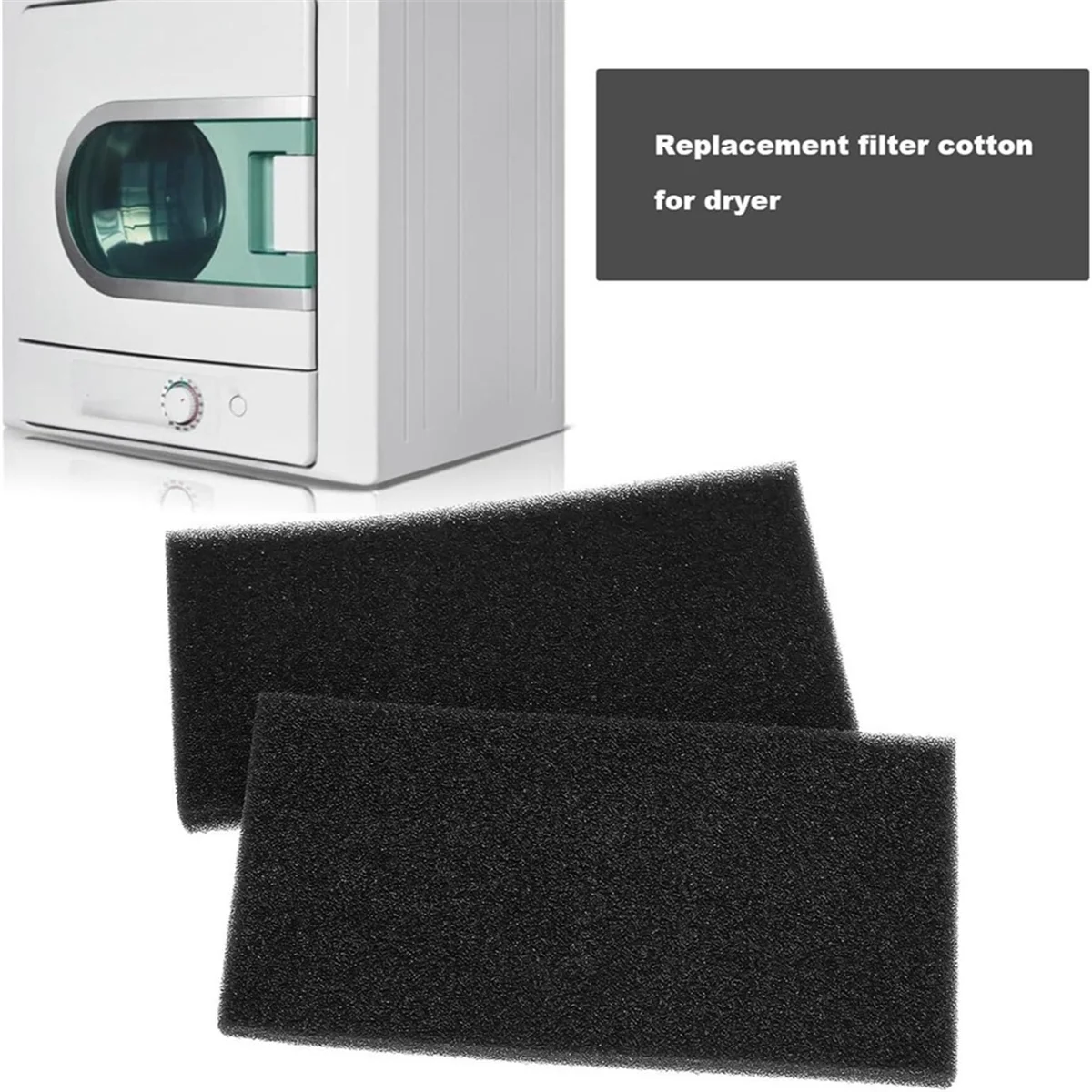 ABXHH 6PCS Estera de filtro de esponja para secadora para 429410   ANH- 628504   Para filtro de espuma de base de secadora D9866E SP-13