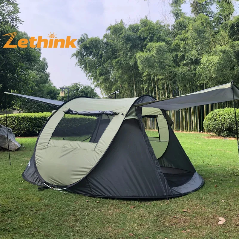 3-4 Persons Build Free Quick Opening Tent Camping Full Automatic Outdoor Tent Rain Proof Boat Account