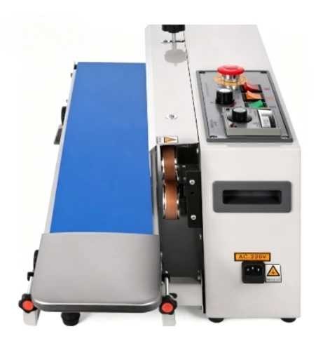 Horizontal FR770 Continuous Sealer Electric Bag Sealing Machine Date Coding Packing Equipment